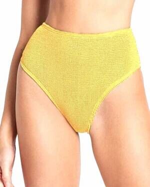 NEW BOND-EYE women's palmer high waist bikini bottoms in yellow